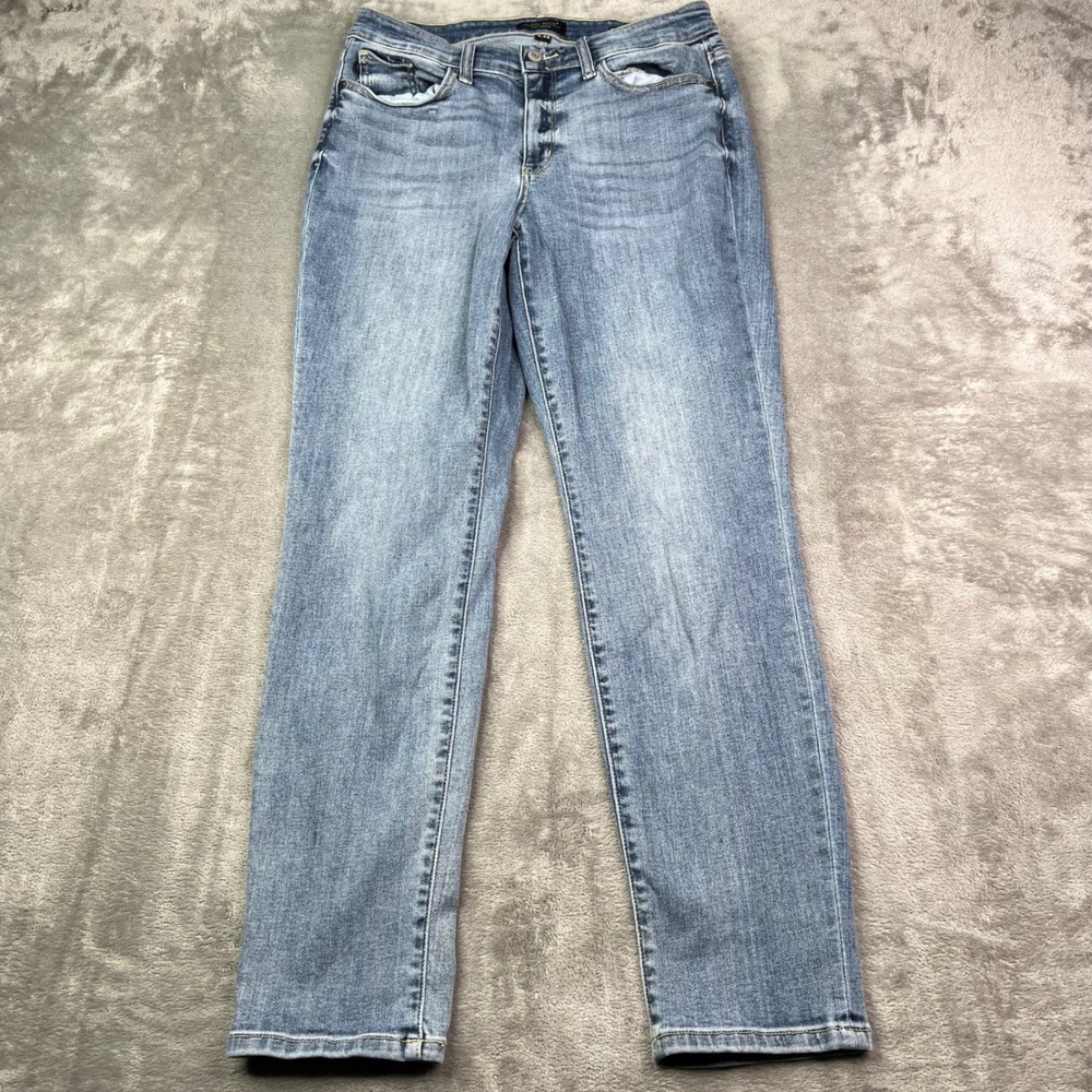 Judy Blue Boyfriend Jeans Womens 9/29 Medium Wash Stretch Denim Relaxed‎ Fit
